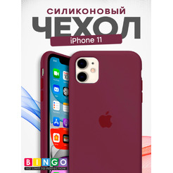 Бампер Bingo Silicone Case для APPLE iPhone 11 Бордовый