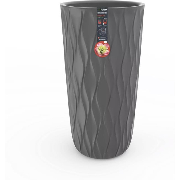 Горшок для цветов с дренажной вставкой Полимербыт Desert 21л 4386805