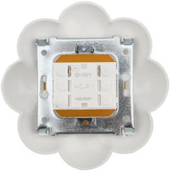 Выключатель одноклавишный KRANZ HAPPY Ромашка KR-78-0620