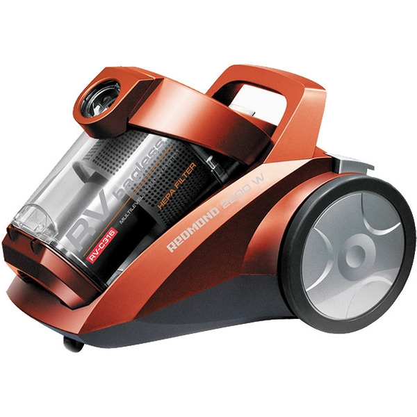 Пылесос с пылесборником REDMOND RV-С316 красный