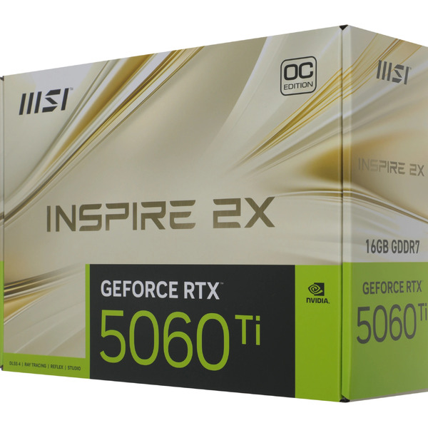 Видеокарта MSI GeForce RTX 5060 Ti 16G Inspire 2X OC