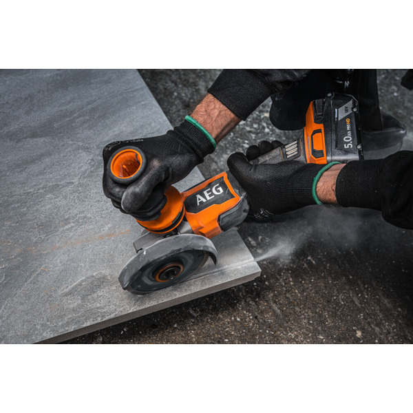 Углошлифмашина AEG Powertools BEWS 18-125BLPX2-502C (4935480858) с 2-мя АКБ