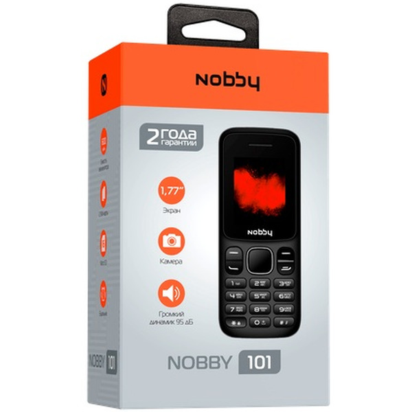 Мобильный телефон NOBBY 101 (серый/черный)