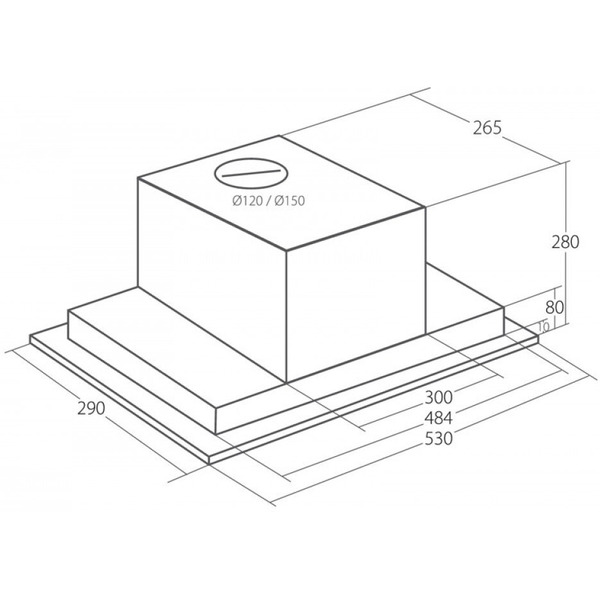 Вытяжка Akpo Neva 60 WK-9 (нержавеющая сталь)