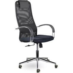 Кресло офисное UTFC Соло хром SoloСН Ср S-0401 (черный)
