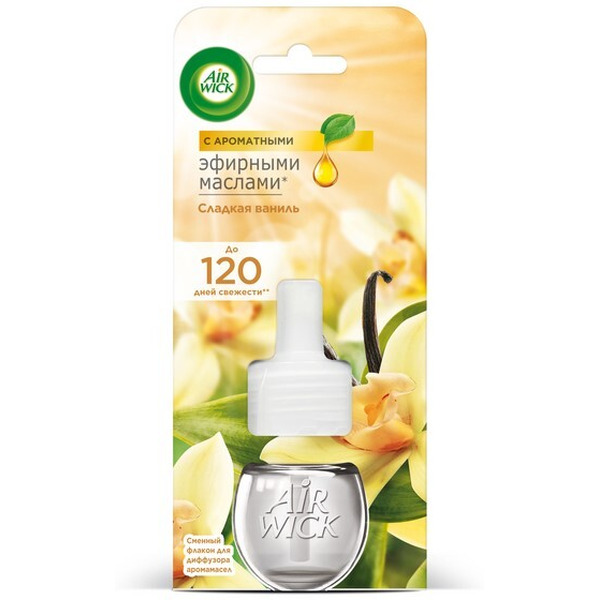 Сменный флакон для диффузера аромамасел AirWick Сладкая ваниль 19мл