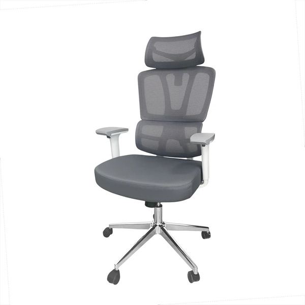 Кресло офисное SITUP PALMA WHITE chrome (сетка Grey/ Grey)