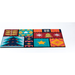 Коврик грязезащитный Multy Home Lima 45x75 EU5000347 (принт Colorful Xmas)