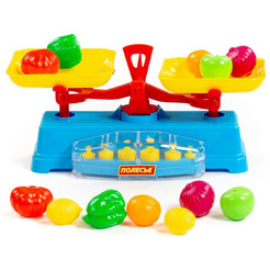 Весы игрушечные Полесье  с набором продуктов 53787