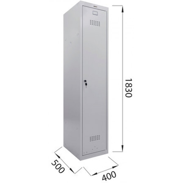 Шкаф металлический для одежды BRABIX LK 11-40