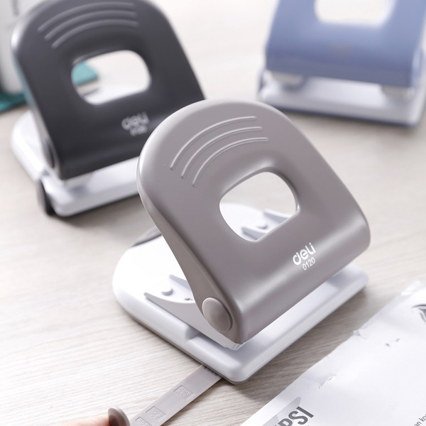 Дырокол PRO DELI E0120GRAY