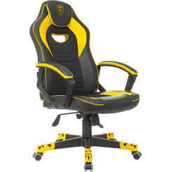 Кресло Zombie Game 16 (черный/желтый)
