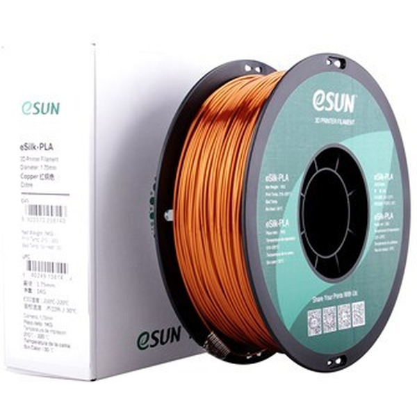Пластиковая нить ESUN eSilk PLA 1.75 мм 1000 г (медный)