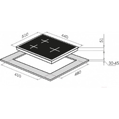 Варочная панель HOMSair HGG433TGCWH