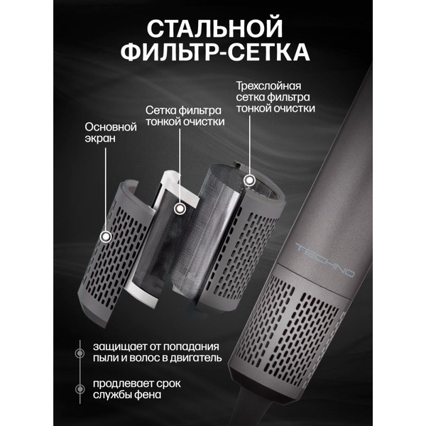 Фен TECHNO Plasma HD06