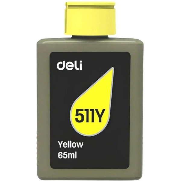 Чернила Deli 511Y (желтый) 65мл