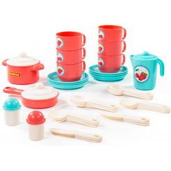 Набор игрушечной посуды Полесье Хозяюшка 80158 (на 6 персон)
