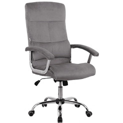 Кресло офисное Kingstyle SHL-8 Sane Velvet Chrome (велюр, серый)