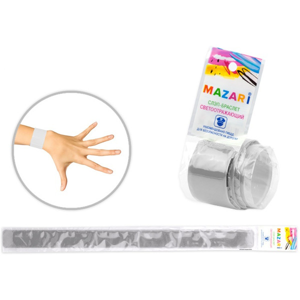 Световозвращающий Slap-браслет MAZARI M-7206