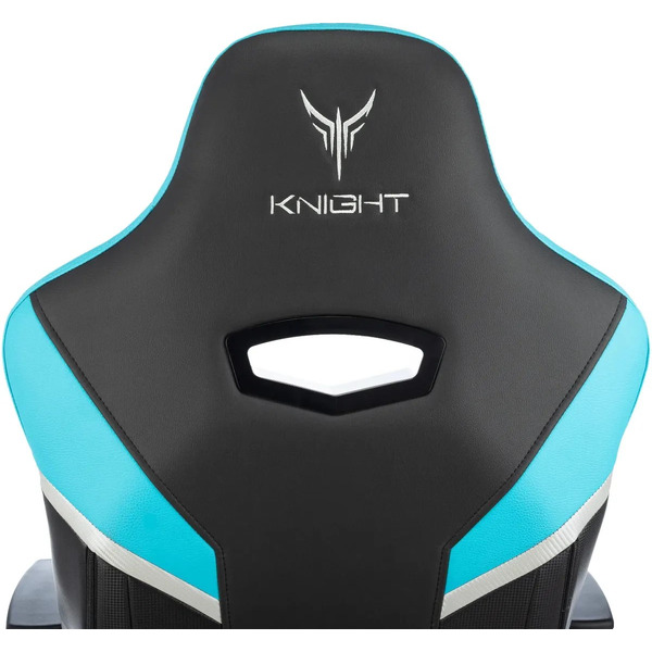 Кресло игровое Knight Thunder 5X (черный/голубой)