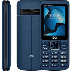 Кнопочный телефон BQ-Mobile BQ-2455 Boom Quattro (синий)