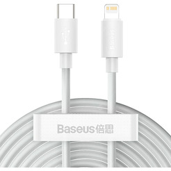Кабель Baseus Simple Wisdom Data Cable Kit Type-C to iP PD 20W (2PCS/Set)TZCATLZJ-02 1.5m белый