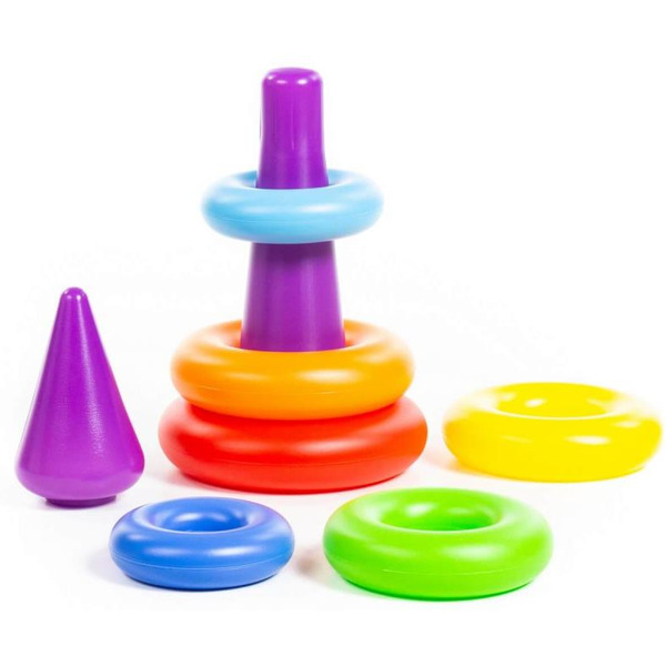 Пирамидка Полесье Колечко-конус (8 элементов) 62376