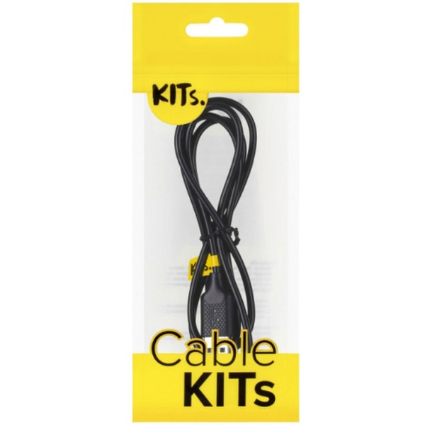 Кабель KITs USB 2.0 to Lightning 2A 1 м black (KITS-W-003)