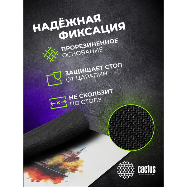 Коврик для мыши Cactus Amsterdam CS-MP-PRO12XXL