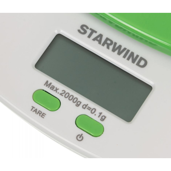 Весы кухонные электронные Starwind SSK2155 (зеленый)