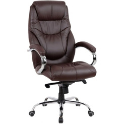 Офисное кресло King Style SHL-9-2 Tonpo PU Chrome (коричневый)