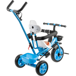Трехколесный велосипед с ручкой NINO K98 (синий)