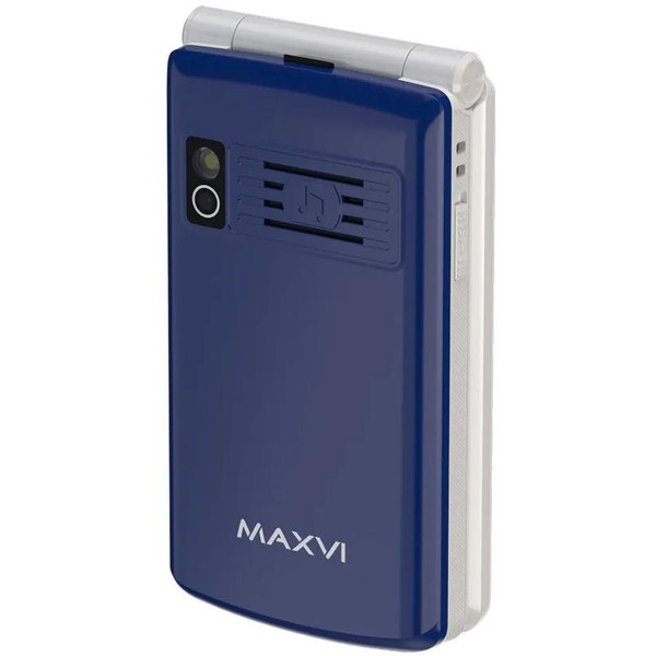 Кнопочный телефон Maxvi E28 + ЗУ WC-11 (синий)