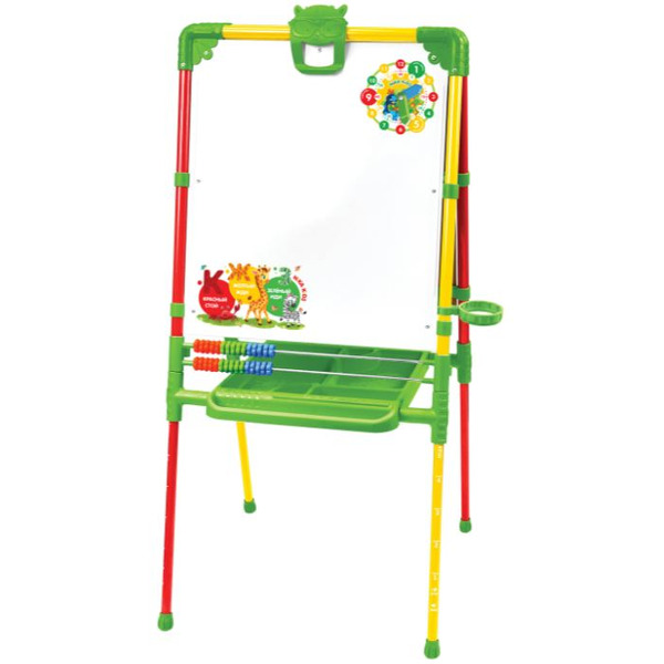 Мольберт детский Ника М2/СФ2 (желто-красный)