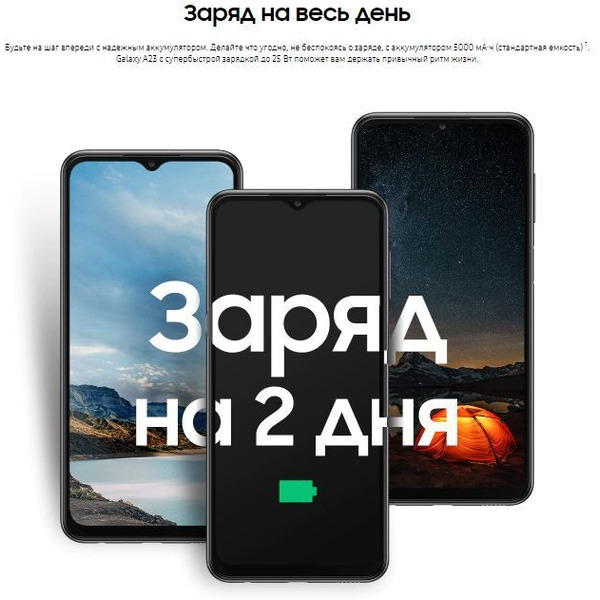 Смартфон Samsung Galaxy A23 SM-A235FZKUCAU 4GB/64GB (черный)