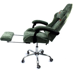 Вибромассажное кресло Calviano AVANTI ULTIMATO green fabric