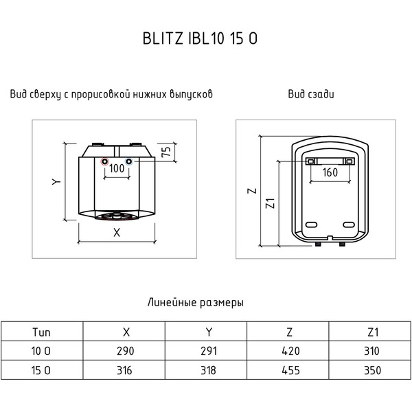 Водонагреватель THERMEX IBL 15 O
