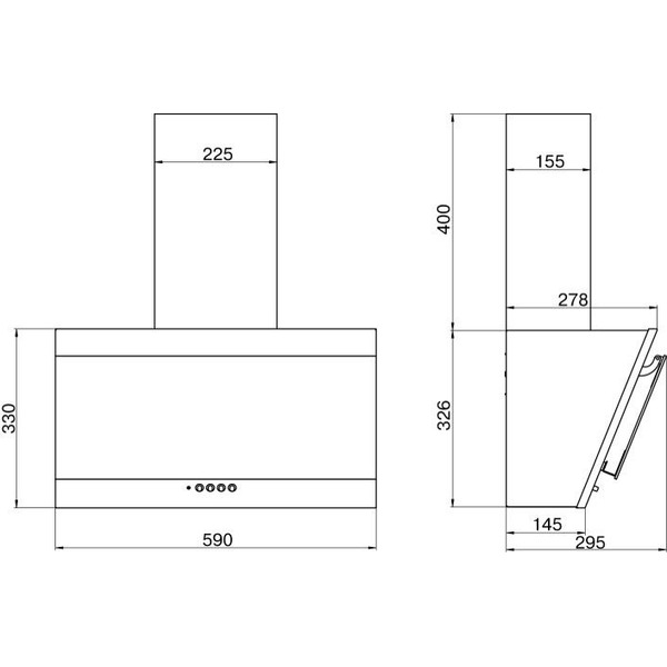 Кухонная вытяжка Elikor Титан 60П-430-К3Д (черный/черный)