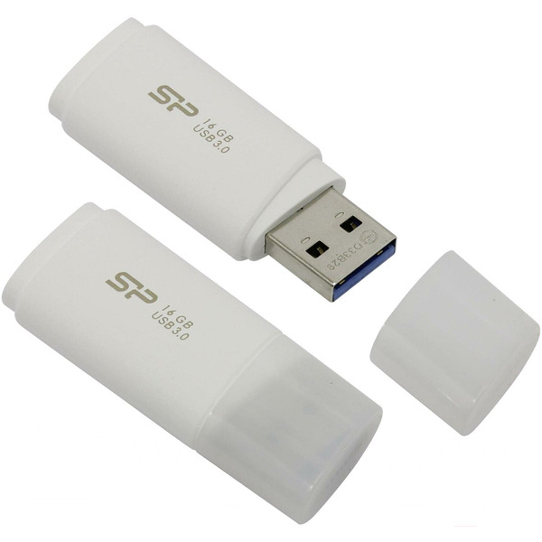 USB Flash Silicon-Power Blaze B06 White 16GB (SP016GBUF3B06V1W)