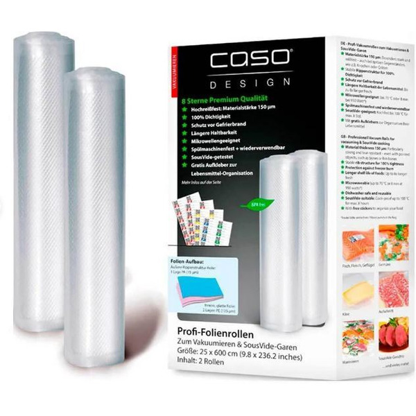 Рулоны для вакуумного упаковщика CASO VC 25x600