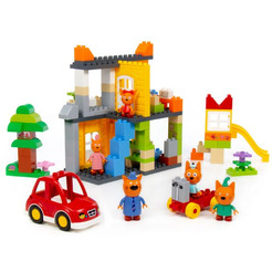 Конструктор Полесье Макси. Три кота. Дом котов 94944