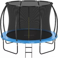 Батут GetActive Jump PRO 10FT с лестницей синий с крашенными ножками (SX-FT-10D-BL)