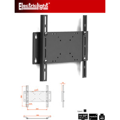 Кронштейн ELECTRICLIGHT КБ-01-28, черный