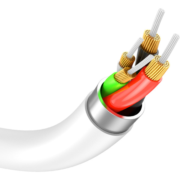 Кабель VIPFAN P05 Type-C-Type-C Cable 60W 1 м (белый)