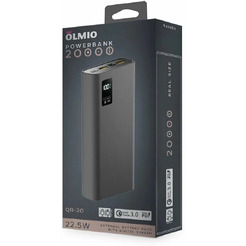 Внешний аккумулятор OLMIO QR-20 (044453) серый