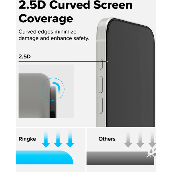 Защитное стекло Ringke EASY SLIDE 2шт для iPhone 17