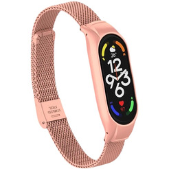 Ремешок Bingo Stainless Grid для XIAOMI Mi Band 7 (персиковый)