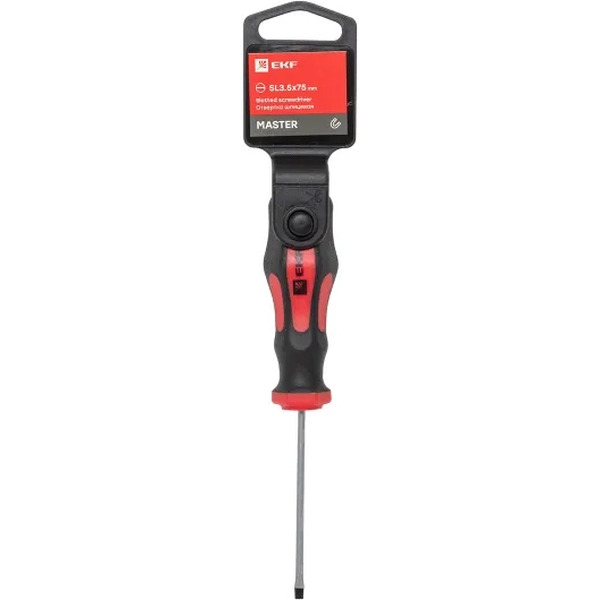 Отвертка EKF Master sl-3.5-75-mas