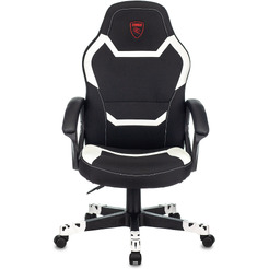 Кресло геймерское Бюрократ Zombie 10 (черный/белый)