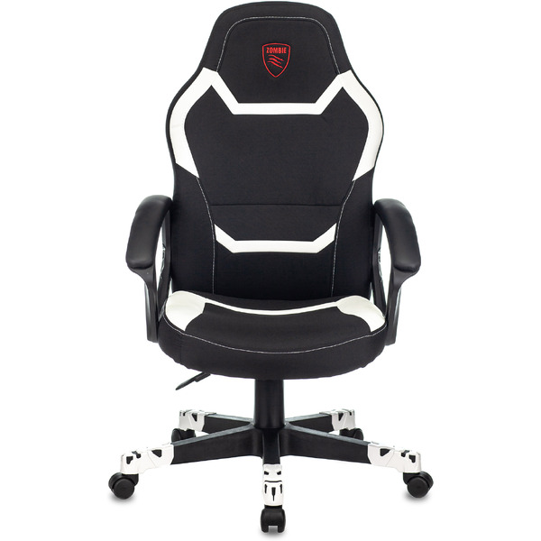 Кресло геймерское Бюрократ Zombie 10 (черный/белый)